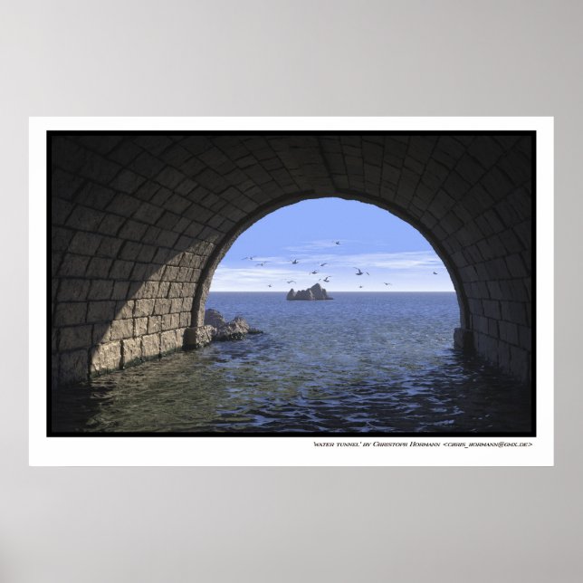 Affiche tunnel aquatique (Devant)