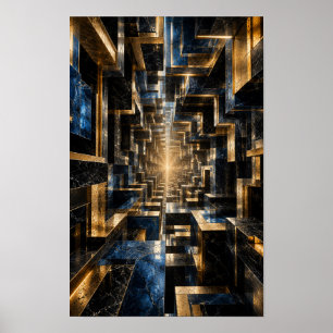 Affiche Tunnel de Cube Infini