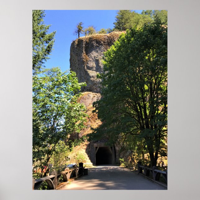Affiche Tunnel de la gorge d'Oneonta, Oregon (Devant)