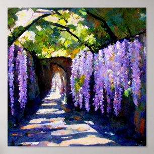 Affiche tunnel de Wisteria