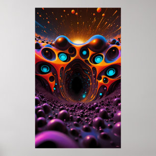 Affiche Tunnel éternel à demain - Ken Gage Art