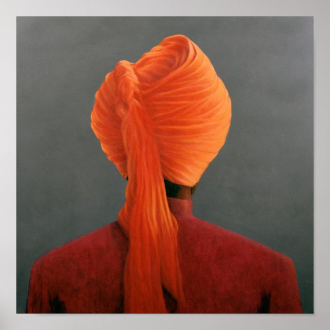 Affiche Turban orange (Devant)