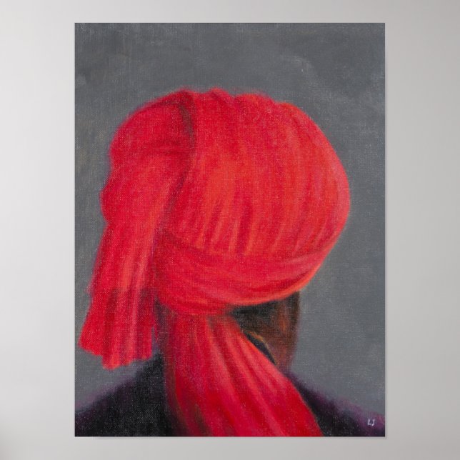 Affiche Turban rouge sur Grey 2014 (Devant)