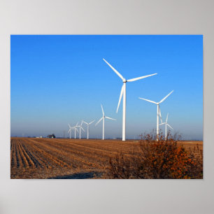 Affiche Turbines éoliennes
