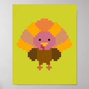 Affiche Turkey - Pixel Art