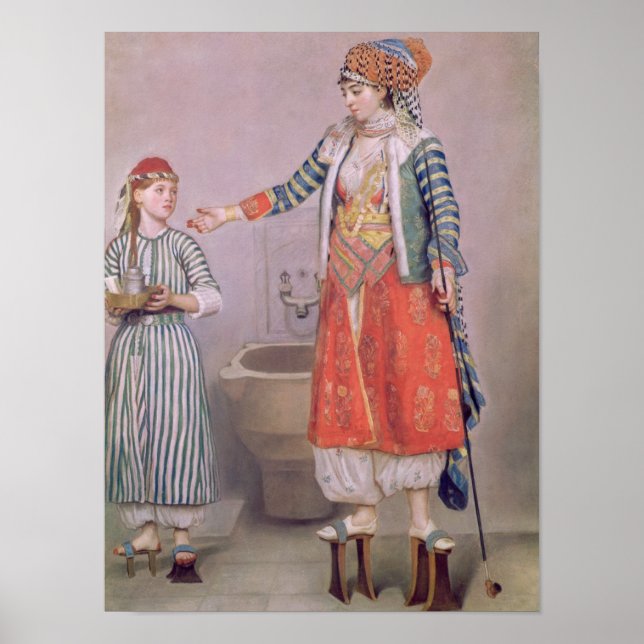 Affiche Turkish Woman with her Servant (Devant)