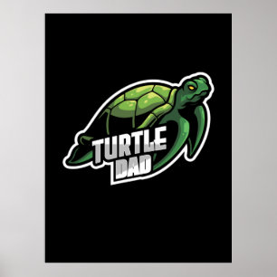 Affiche Turlte Lover Papa de la tortue