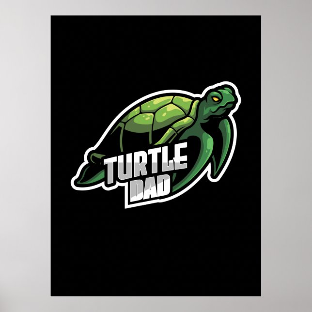 Affiche Turlte Lover | Papa de la tortue (Devant)