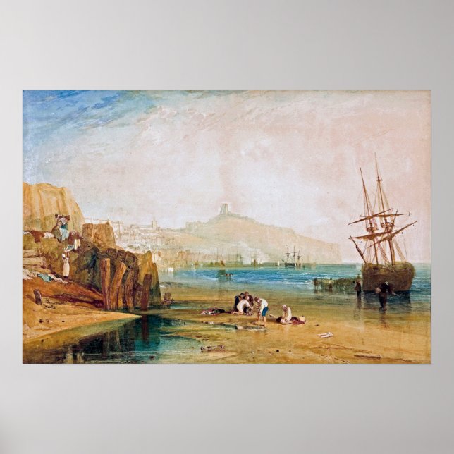 Affiche Turner - Boys Catching Crabs, Scarborough Town (Devant)