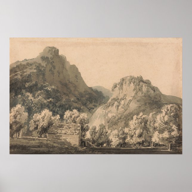 Affiche Turner - Cascade De Lodore Cumberland (Devant)