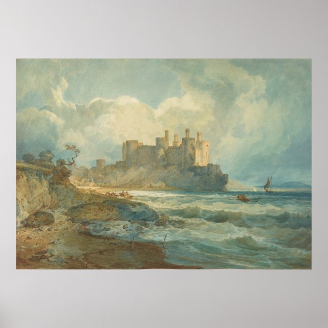 Affiche Turner - Château Conway, Pays de Galles du Nord (1 (Devant)