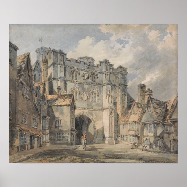 Affiche Turner - Christ Church Gate, Canterbury (Devant)