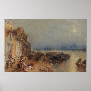 Affiche Turner - coucher de soleil
