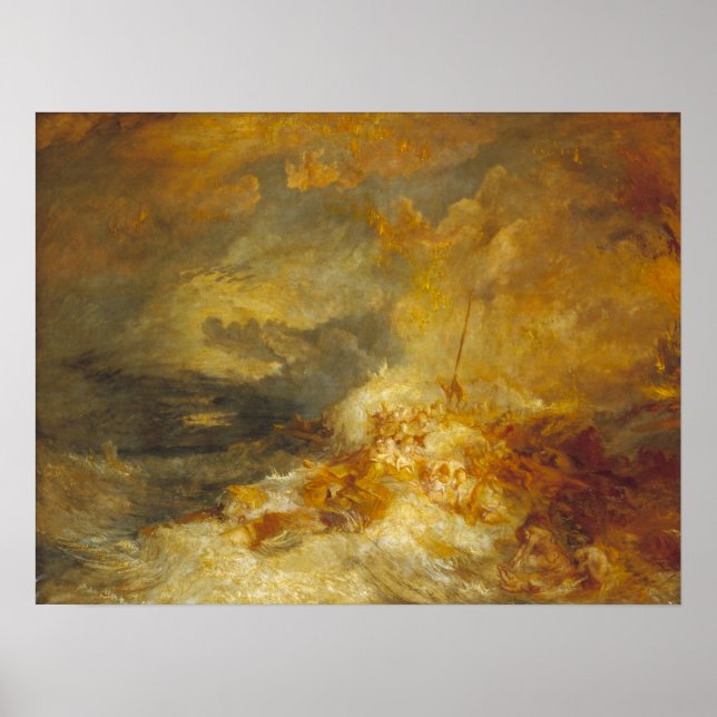 Affiche Turner - Désastre en mer (Devant)