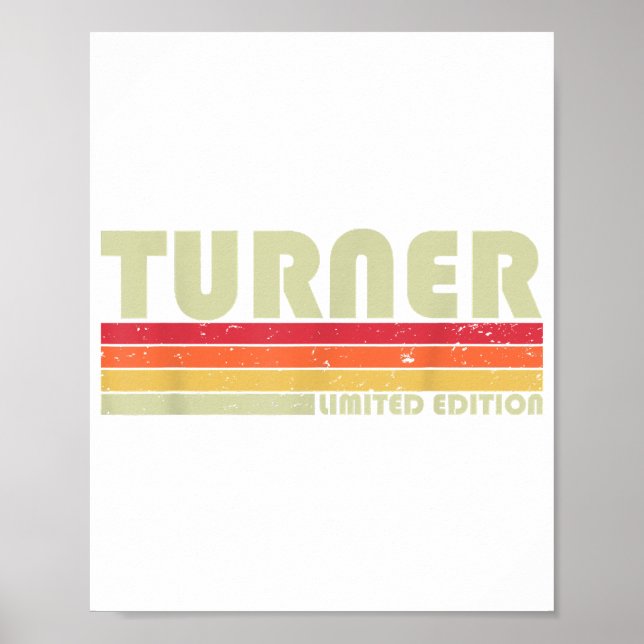Affiche TURNER Drôle de titre de profession d'anniversaire (Devant)