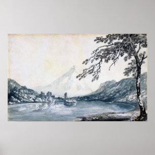 Affiche Turner - En Aar Entre Unterseen Et Brienz Lake