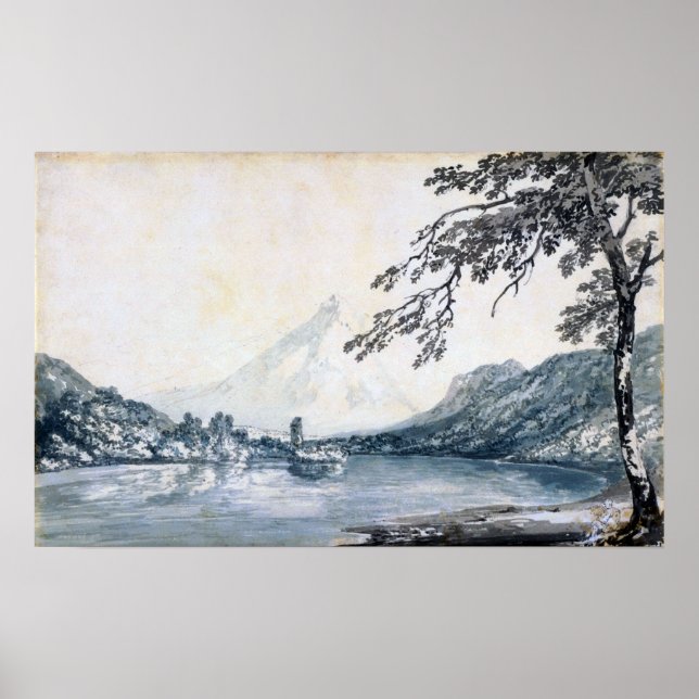 Affiche Turner - En Aar Entre Unterseen Et Brienz Lake (Devant)