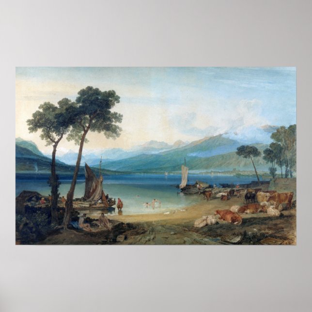 Affiche Turner - Lac Léman et Mont Blanc (Devant)