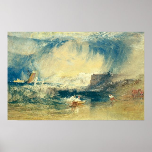 Affiche Turner - Lyme Regis Dorsetshire Angleterre (Devant)