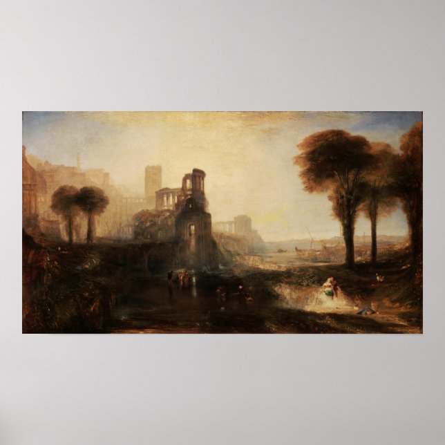 Affiche Turner - Palais et pont de Caligula (Devant)