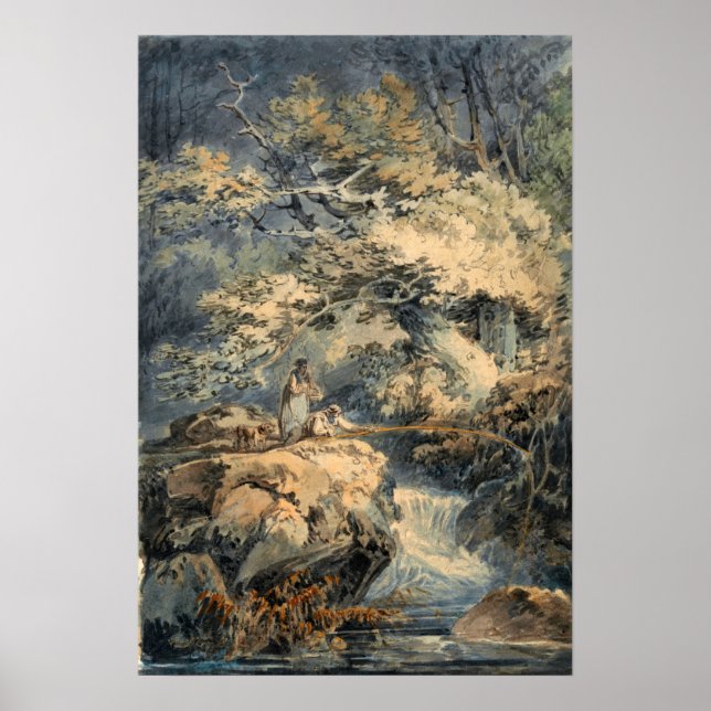 Affiche Turner - Pêcheur à la ligne (Devant)