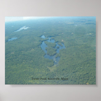 Affiche Turner Pond, Somerville Maine