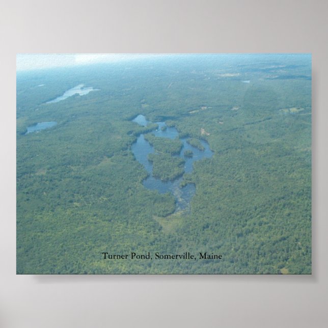 Affiche Turner Pond, Somerville Maine (Devant)