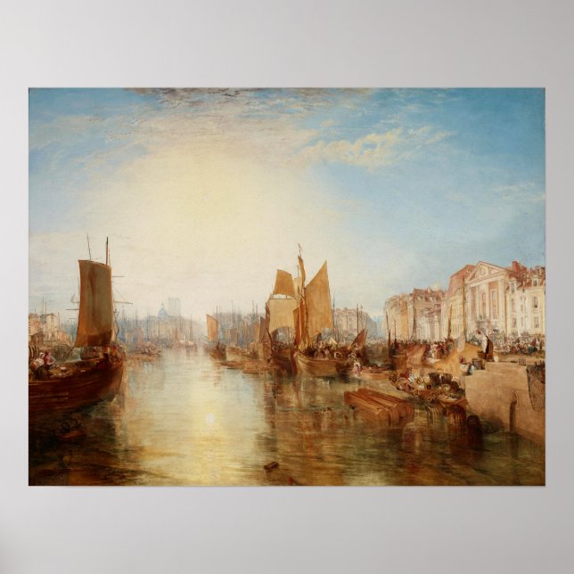 Affiche Turner - Port De Dieppe (Devant)