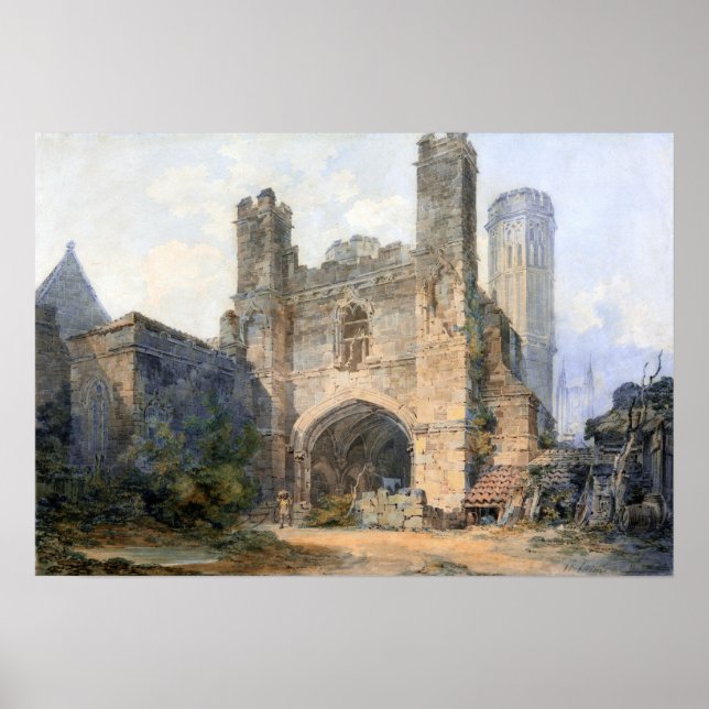 Affiche Turner - Saint Augustine's Gate Canterbury (Devant)