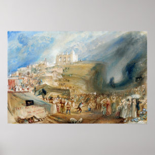 Affiche Turner - Saint Catherine's Hill Guildford Surrey