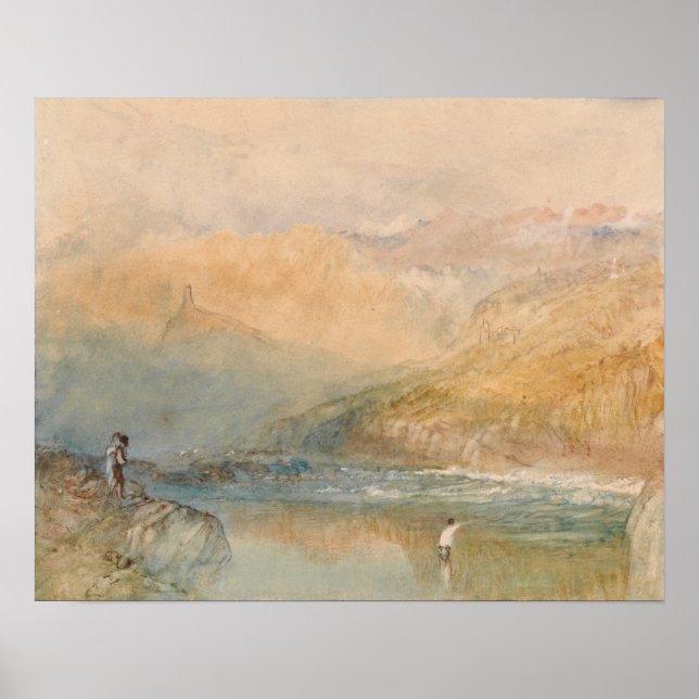 Affiche Turner - Sur la Moselle près de Traben Trarbach (Devant)