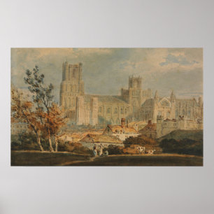 Affiche Turner - Vue de la cathédrale d'Ely