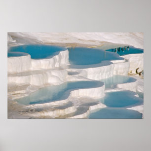 Affiche Turquie, Château de Coton de Pamukkale).