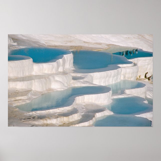 Affiche Turquie, Château de Coton de Pamukkale). (Devant)