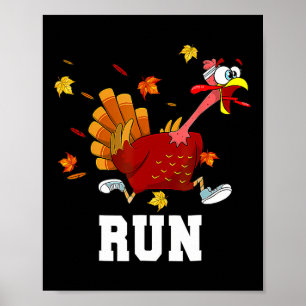 Affiche Turquie Courez Costume Thanksgiving Courir Turquie