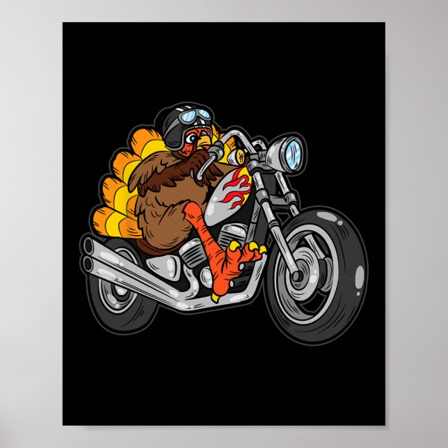Affiche Turquie équitation moto Thanksgiving Day Cool Fal (Devant)