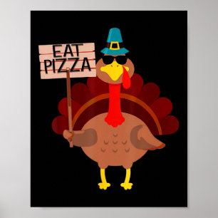 Affiche Turquie Mange Pizza Adulte Vegas Enfants Drôle Tha