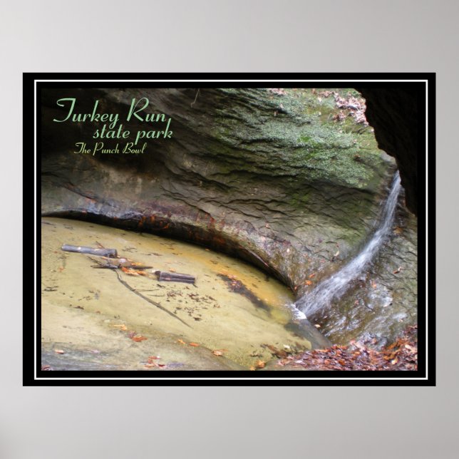 Affiche Turquie Run State Park, Punch Bowl (Devant)