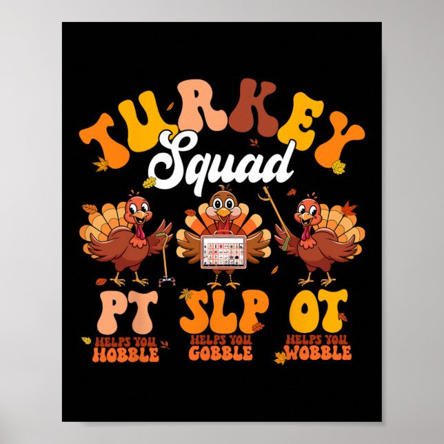 Affiche Turquie Squad Ot Pt Slp ergothérapie Merci (Devant)