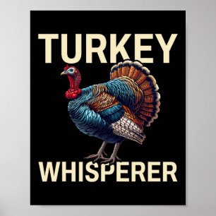 Affiche Turquie Whisperer-dinde Chasse-dinde mer de chasse