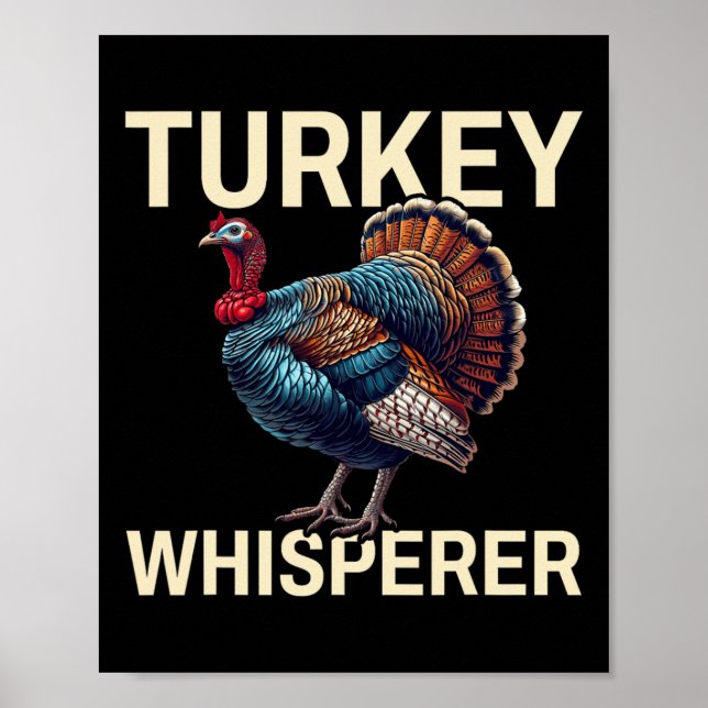 Affiche Turquie Whisperer-dinde Chasse-dinde mer de chasse (Devant)