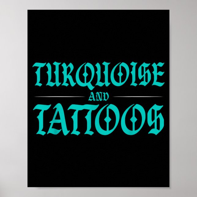 Affiche Turquoise And Tattoos  (Devant)