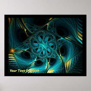 Affiche Turquoise Électrique