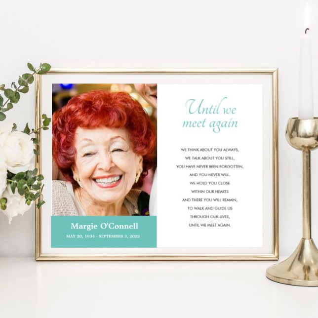 Affiche Turquoise Jusqu'à Ce Que Nous Nous Rencontrions En (Créateur téléchargé)