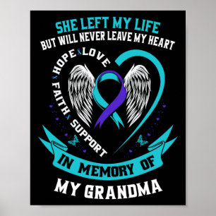 Affiche Turquoise Purple Suicide Sensibilisation Chemise G
