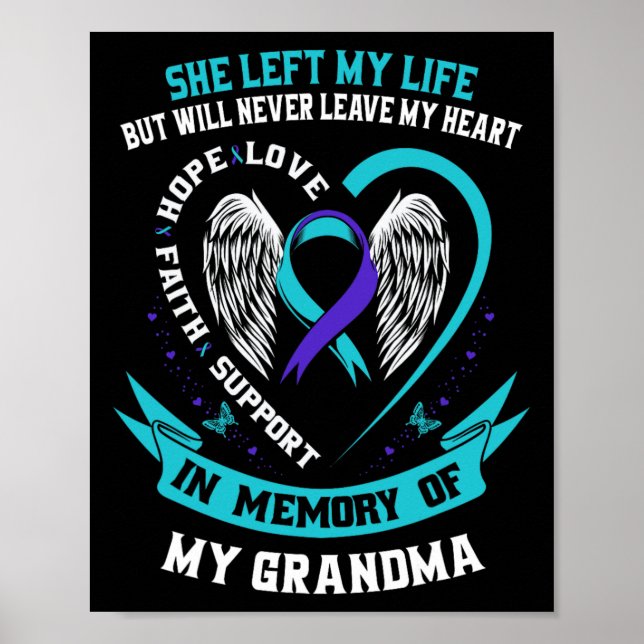 Affiche Turquoise Purple Suicide Sensibilisation Chemise G (Devant)