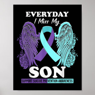 Affiche Turquoise Purple Wing Miss Amour Son Prévention du