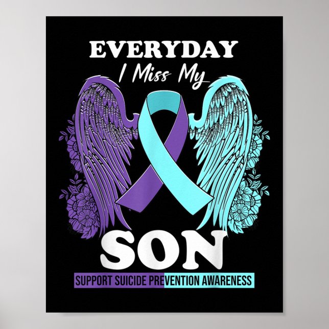 Affiche Turquoise Purple Wing Miss Amour Son Prévention du (Devant)