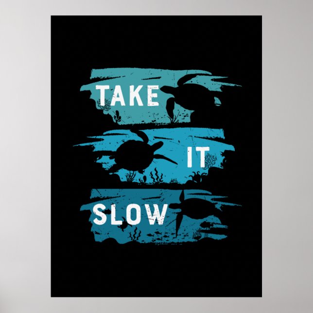 Affiche Turtle Lover | Prendre Le Lent (Devant)