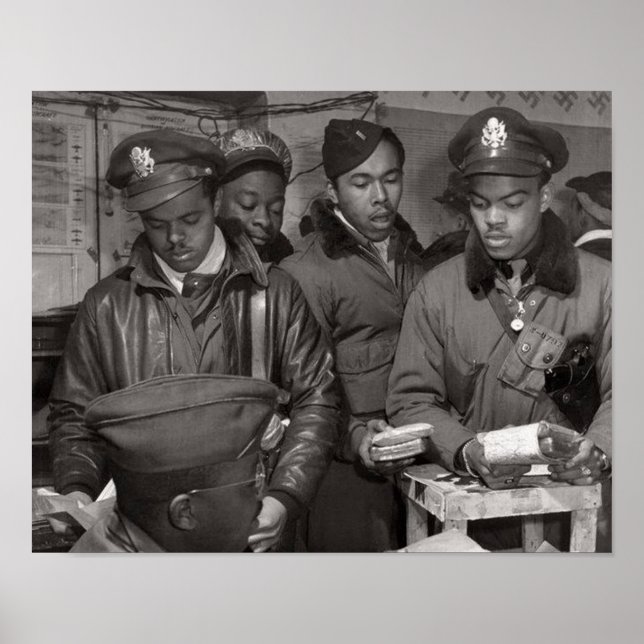 Affiche Tuskegee Airmen - 332e Groupe de chasseurs (Devant)